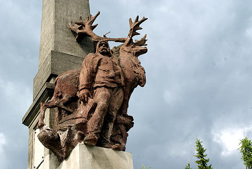 pomnik pierwszych osadników w Archangielsku
